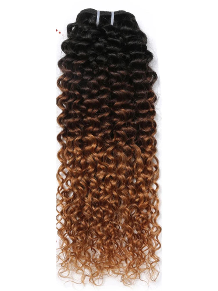 Spark 1/3/4 Bundles Afro Kinky Curly Human Hair Extensions Ombre Brazilian 100% Human Hair Weave Bundles