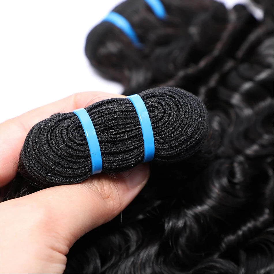 Burmese Curly Bundles Human Hair 100% Unprocessed Virgin Hair Bundles Deals 14A Raw Burmese Curly Human Hair Extensions on Sale