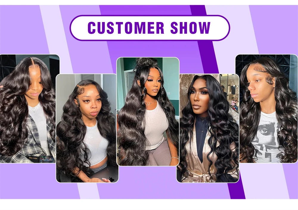 Body Wave Bundles Human Hair Brazilian Hair Weave Bundles 1/3/4 Bundle Deals Human Hair Extensions Natural Colored Hair Tissage