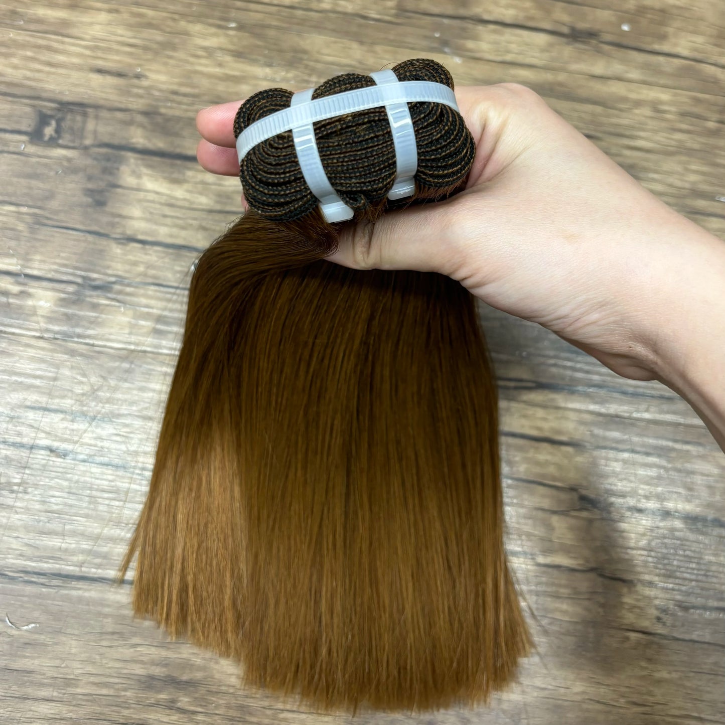 2X6 Lace Frontal Colored Vietnamese Human Hair Bundles and Closure Double Drawn Ombre Color Remy Human Hair Extensions