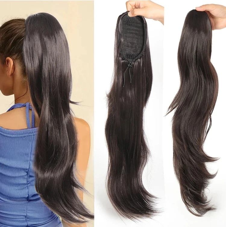 Synthetic Claw Clip In Short Ponytail Curly Pony Tail Clip-on hair False Wig House Pony Extension Hairpiece For Women
