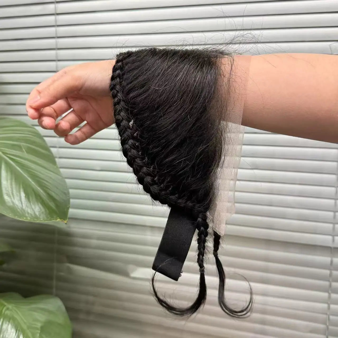 Nabi Natural Hair Frontal 13x4 Lace Frontal With Braids Remy Brazilian Human Hair Frontal Lace Only 10 inch for Headband Wigs