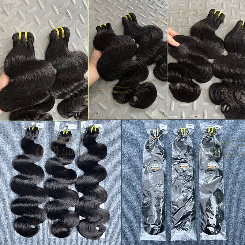 15A Grade Super Double Drawn Body Wave Bundles Human Hair Unprocessed Raw Hair Weave Bundles Human Hair Curly Vietnamese Hair