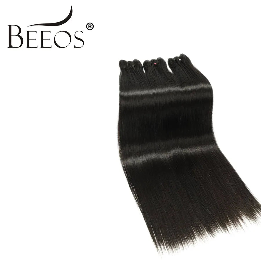 Raw Hair 28 30 Inch Silky Straight Bundles Double Weft Hair Extension Human Hair Virgin Brazilian Remy Weave Bundles 1/3 Pieces