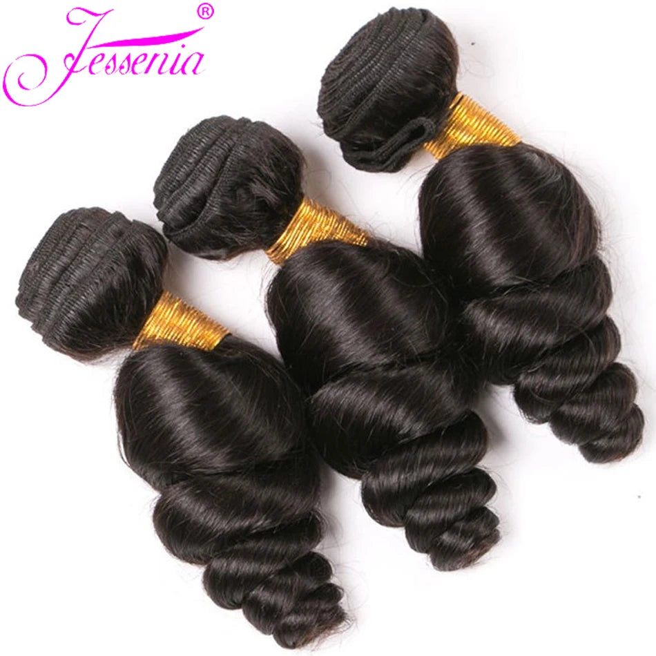 Tissage Loose Wave Bundles Remy Virgin Extension 3Bundles Deal Deep Loose Peruvian Weave Bundles Raw 100% Unprocessed Human Hair