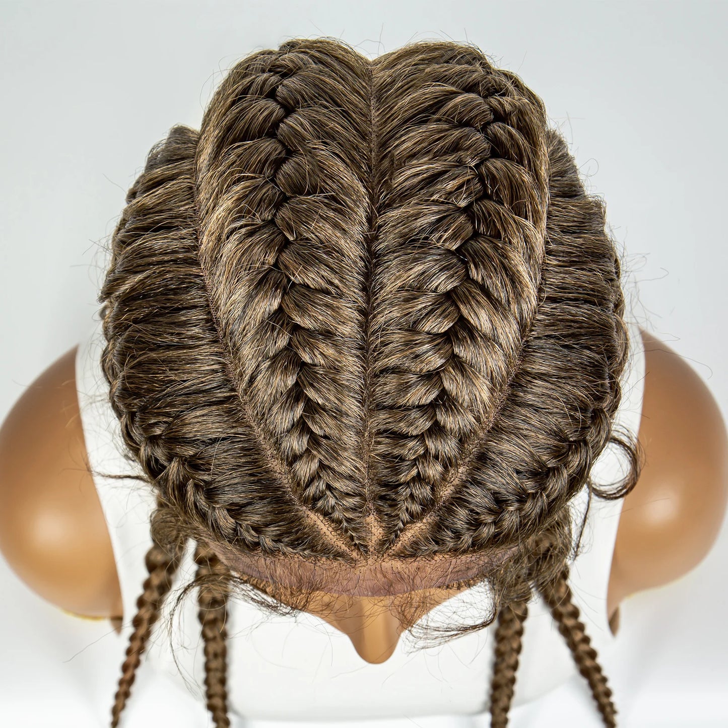 Synthetic Lace Wigs Braided Wigs with Baby Hair Long 26 Inches Box Braids Wig for Black Women Lace Front Afro Hair Wigs