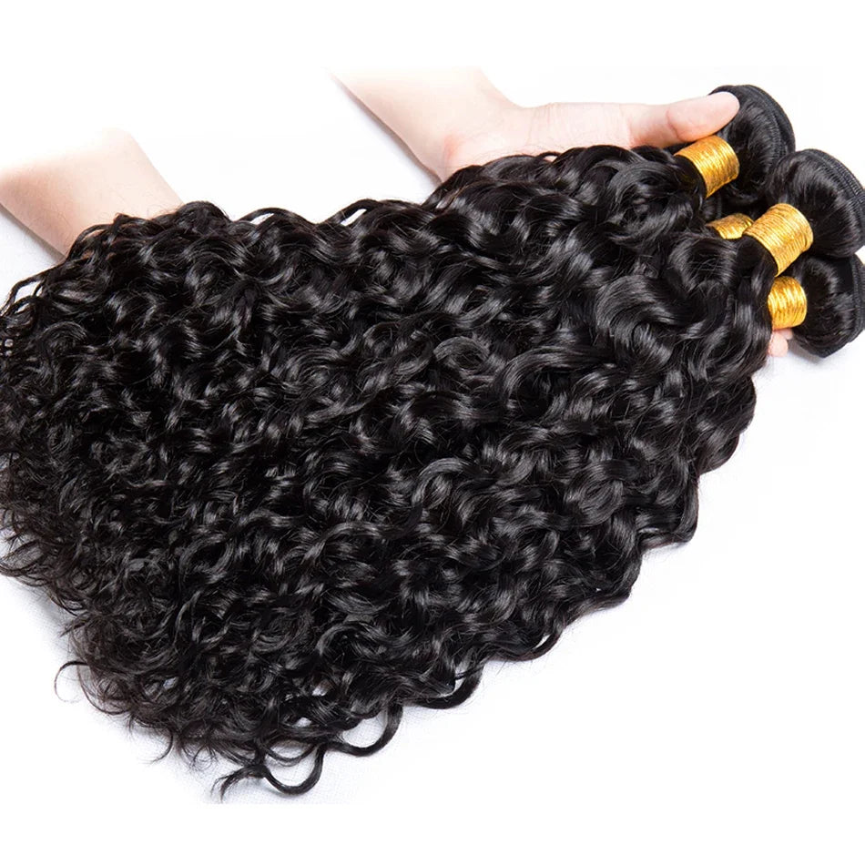 10-30 Inch Water Wave Bundles Human Hair Unprocessed 12A Brazilian Remy 100% Human Hair Extensions 1/3/4pcs Bundles For Women