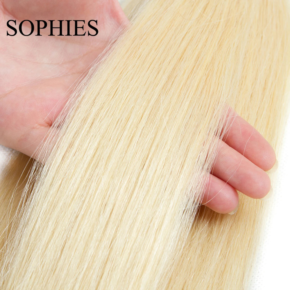 613 Blonde Straight Colored Human Hair Bundles Brazilian Hair Weave Bundles 100% Human Hair Bundles Remy Hair Extensions