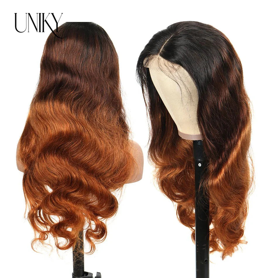 Ombre Lace Front Wig Human Hair Wigs For Women Brazilian Body Wave Lace Front Wig 13X4 Blonde Lace Frontal Wig On Sale Clearance
