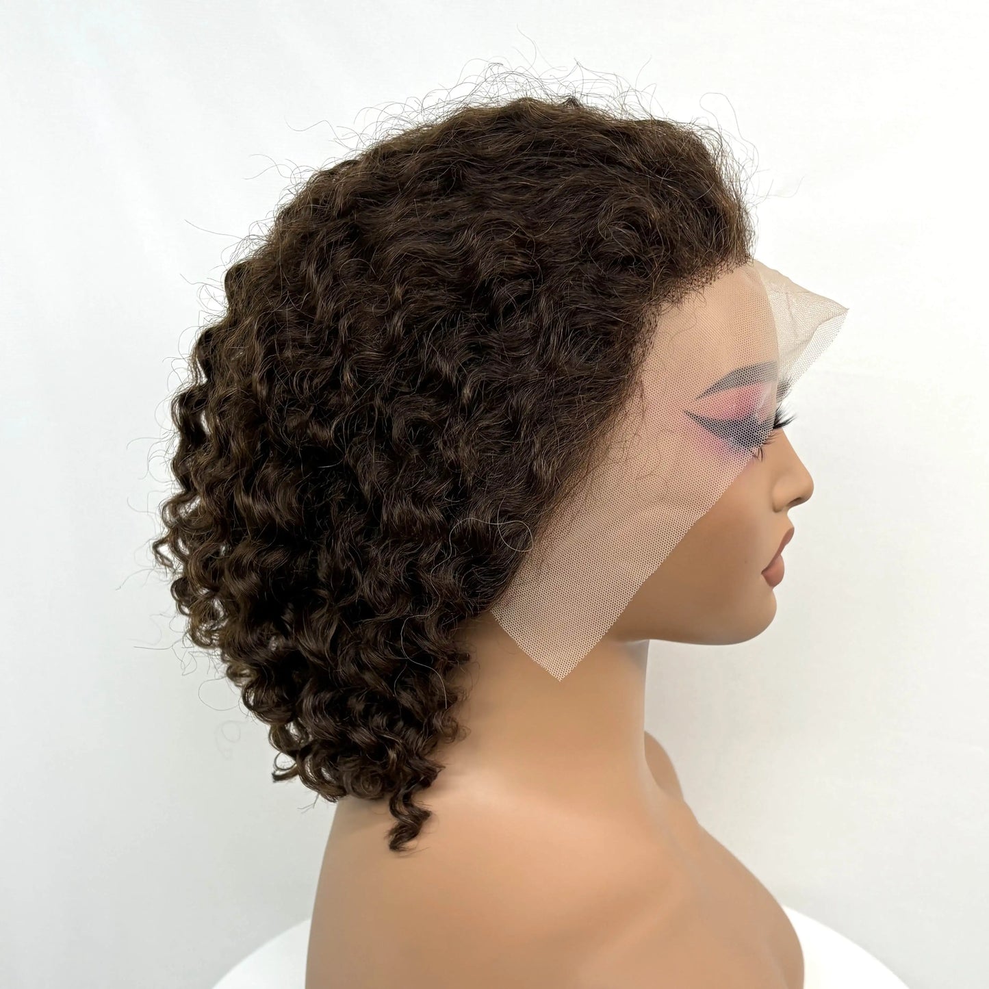 250% Density 4/30/4 Higjlight Ombre Short Water Wave Bob Wig Human Hair Wigs 13x4 Lace Frontal Deep Wave Curly Wig for Women