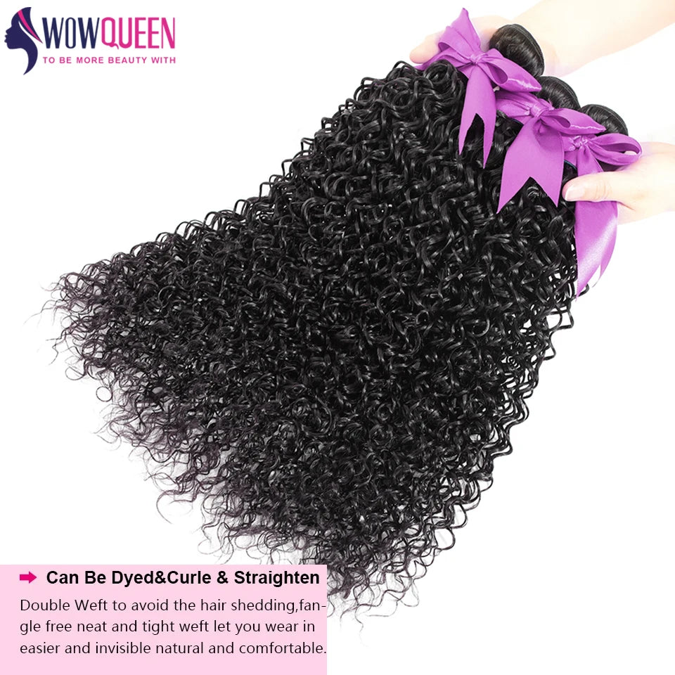 Curly Bundles Human Hair Brazilian Hair Weave Bundles 30 32 Inch 12A Raw Hair Kinky Curly 100% Human Hair Extensions For Women