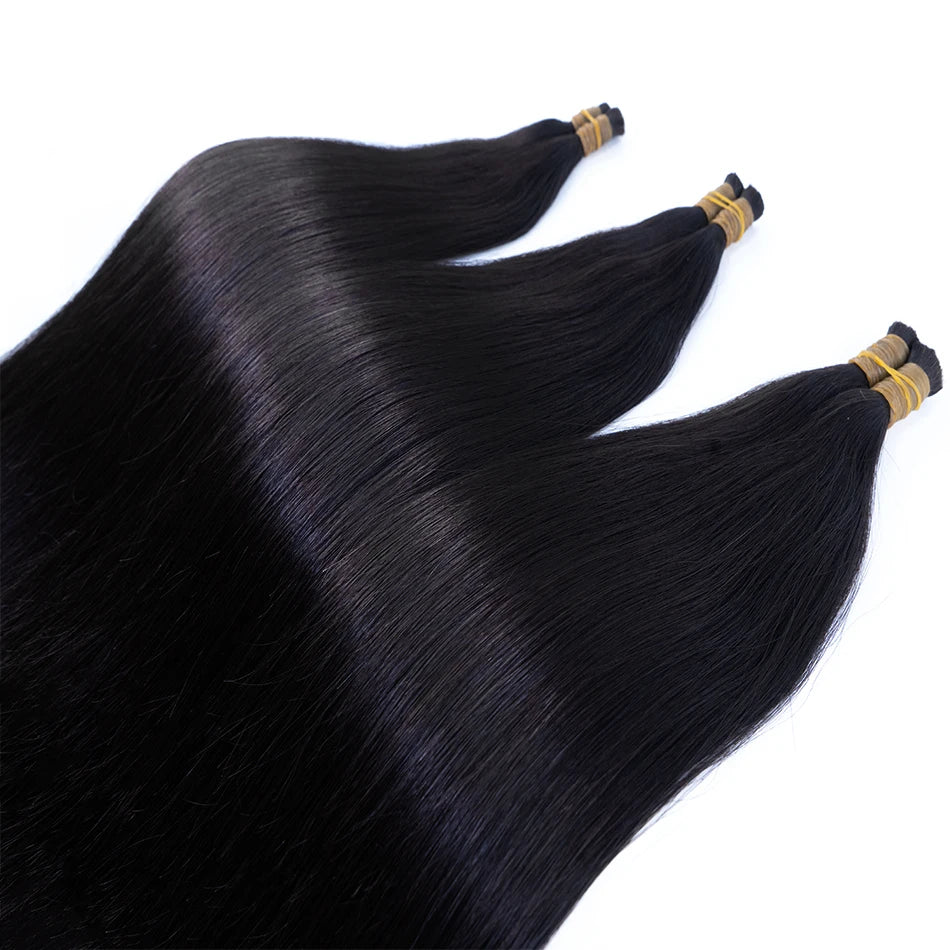 60% Density 16a 613 Hair Bulk 100% Human Hair Bulk 1b Natural Color No Weft Unprocessed Vietnamese Braiding Bone Straight Hair