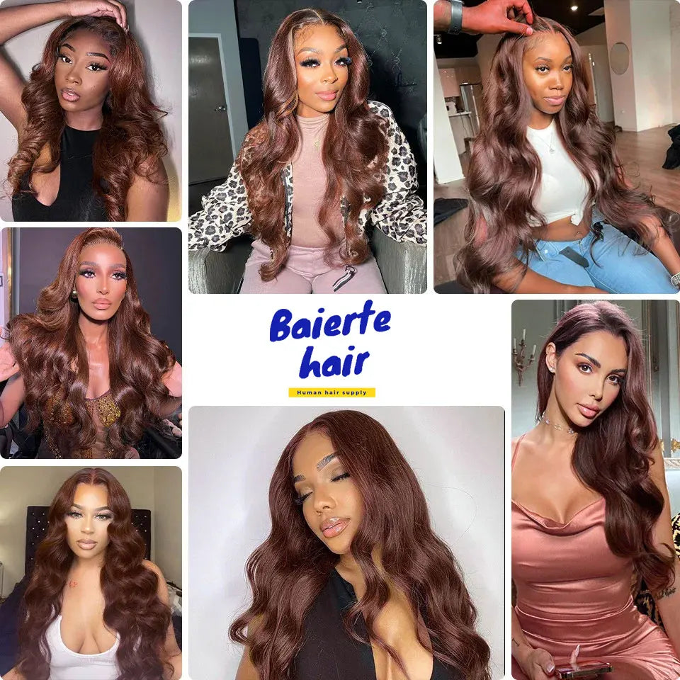 Malaysian Chocolate Body Wave Hair Weave Bundles 10-30 Inches Color 4 Virgin Human Hair Bundles Brown Body Wave Bundles 100G/Pc