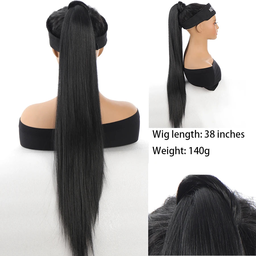 Synthetic Claw Clip In Short Ponytail Curly Pony Tail Clip-on hair False Wig House Pony Extension Hairpiece For Women