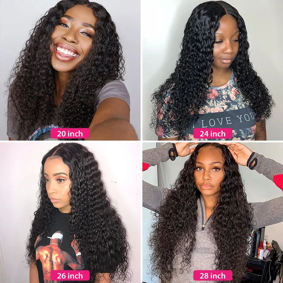 Brazilian Deep Curly Wave Hair Bundles 1/3 Pieces Real Human Hair Bundles 10A 12-32 Inch Remy Human Hair Extensions For Women