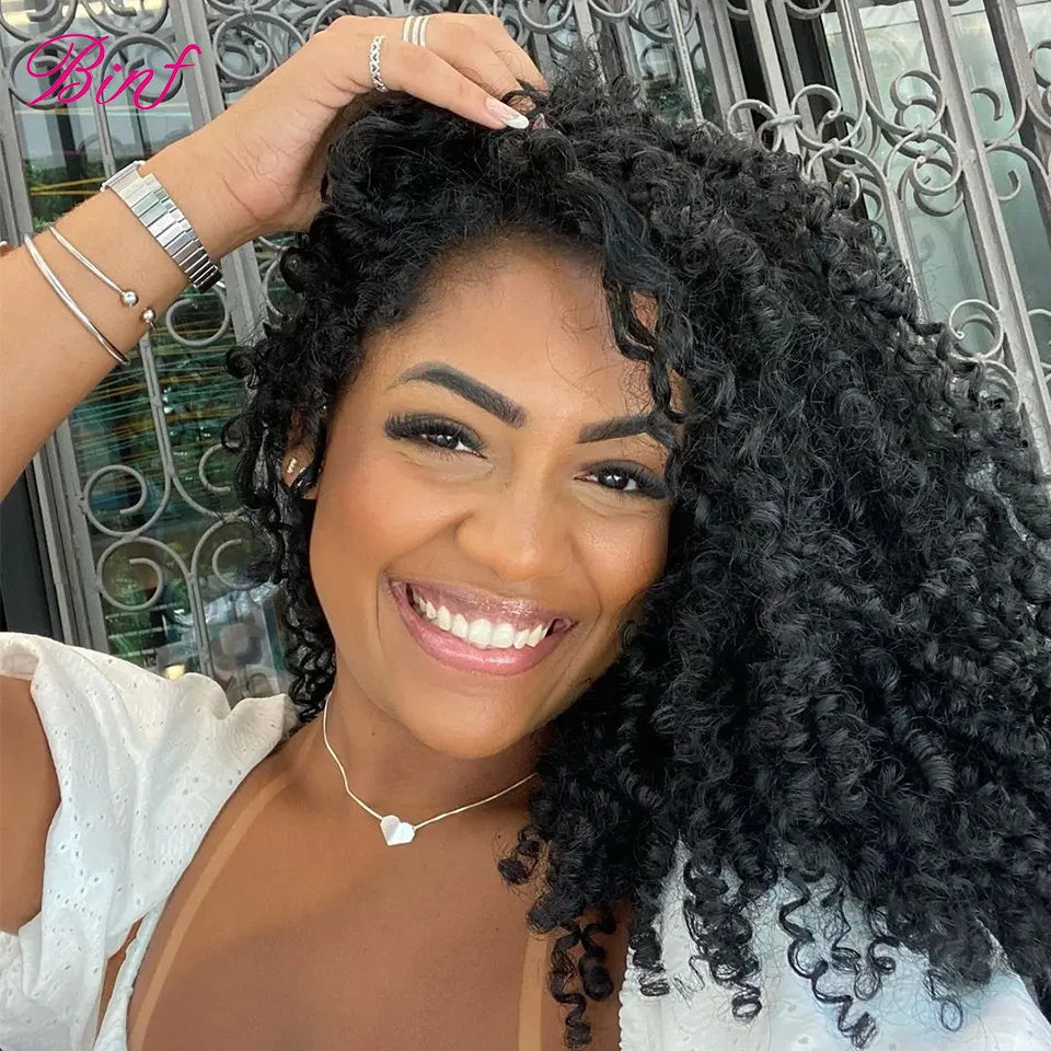 10"-26" Pissy/Funmi/ Burmese Pixie Curly Brazilian Human Hair Weave 1/3/4 Bundles Deal Hair Extension Raw For Women Double Weft