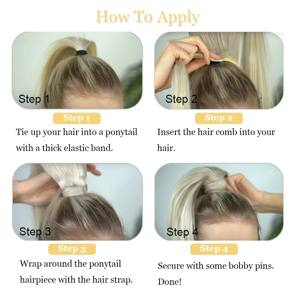 Ponytail Hair Extensions Human Hair Pony Tails Hair Extensions Human Hair Ponytail Extension Wrap Around Ponytail Human Hair