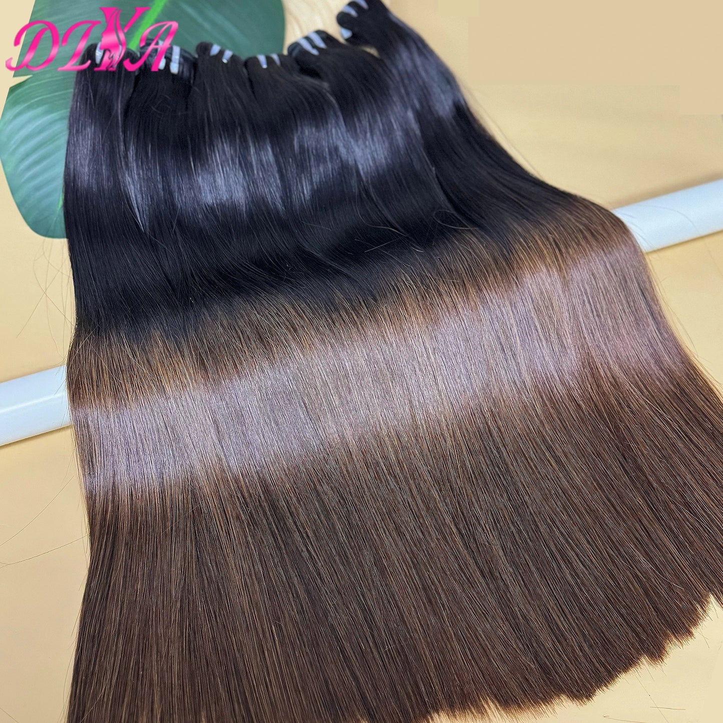 16A Bone Straight Super Double Drawn Raw Vietnamese Human Hair Bundles 1BT4 Ombre 100% Unprocessed Virgin Hair Extensions