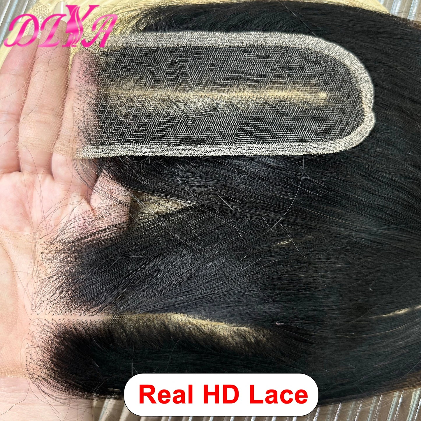 1BT4 Ombre Straight Bundles with 13x4 HD Lace Frontal 16A Double Drawn Vietnamese Hair Bundles with 2x6/5x5 Real HD Lace Closure