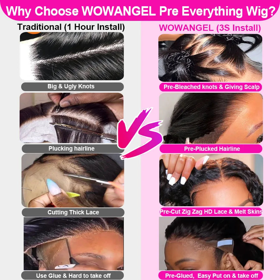 Pre Everything 13x6 HD Lace Front Wig 99J Burgundy Glueless Pre Cut Lace Body Wave Wigs Human Hair Wigs Brazilian Hair For Women