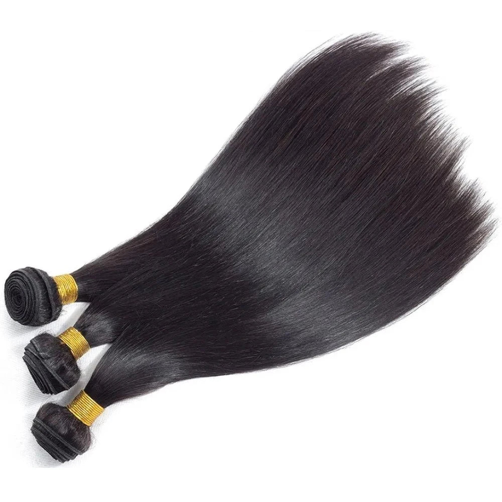 8-30 Inch Straight Human Hair Bundles 12A 100% Human Hair Extensions Natural Black Brazilian Hair Weave Bundles 1/3/4pcs Bundles