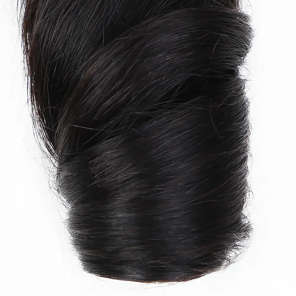 3pcs Loose Wave Short Curly Hair Bundles Brazilian Hair Weave Bundles 100% Human Hair Bundles Hair Extension Human Hair Bundles