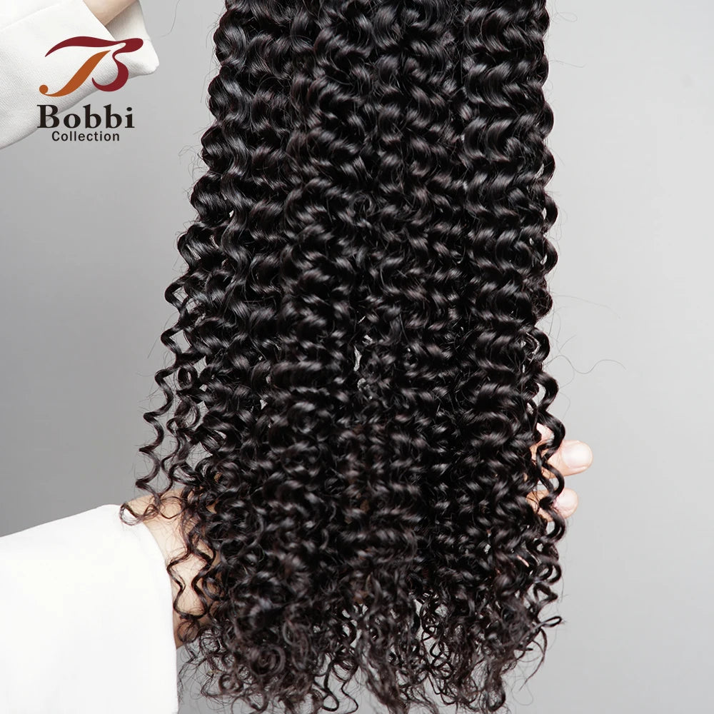 100% Human Hair Bulk for Braiding 1 Bundle Jerry Curly Natural Black Indian Remy Human Boho Braiding Hair Bulk Extensions Bobbi