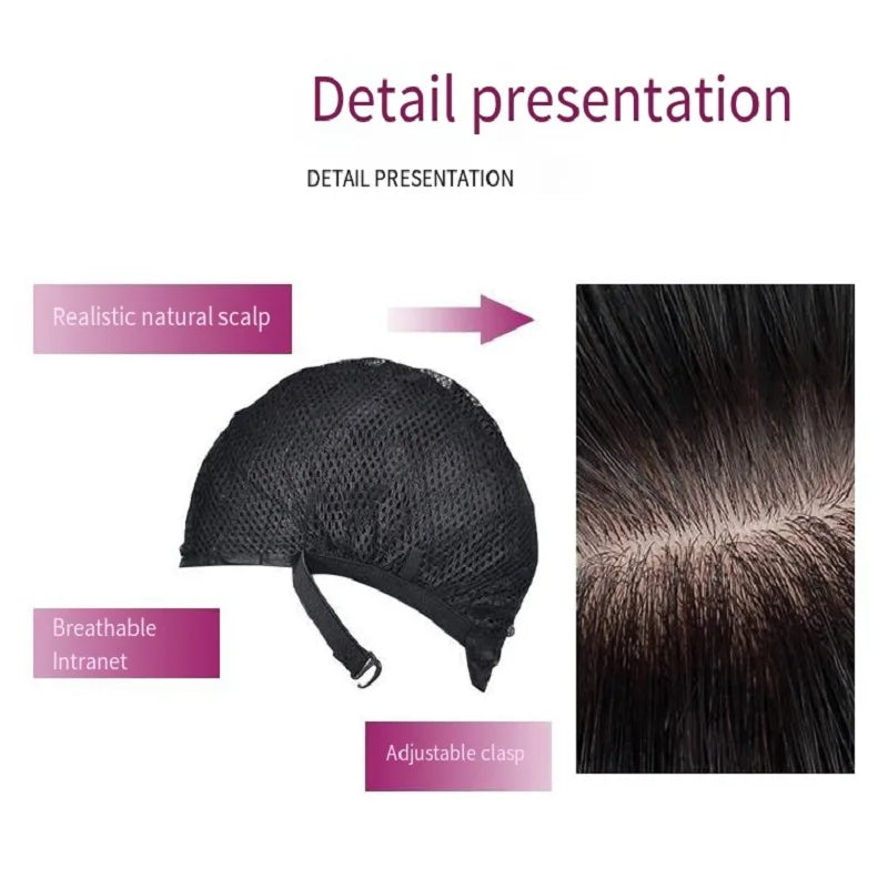 Straight Black Bob synthetic wig with straight bangs mid-length cosplay wig Ladies natural hair Daily high temperature silk wig