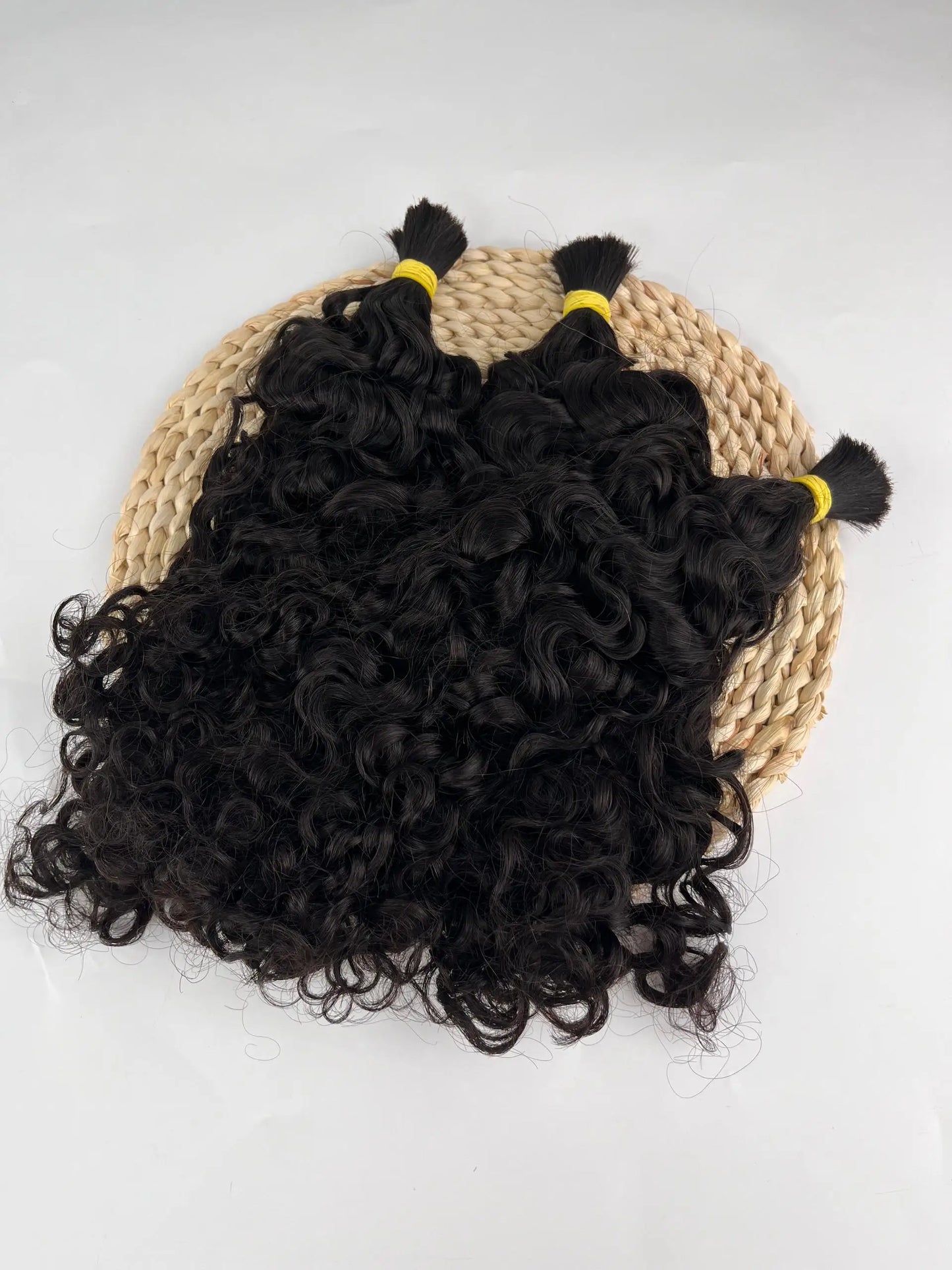 For Braiding Bulk Hair Human Hair Kinky Curly Bulk Hair Extensions For Braids Double Drawn Bulk Hair Bundles No Weft Wholesale
