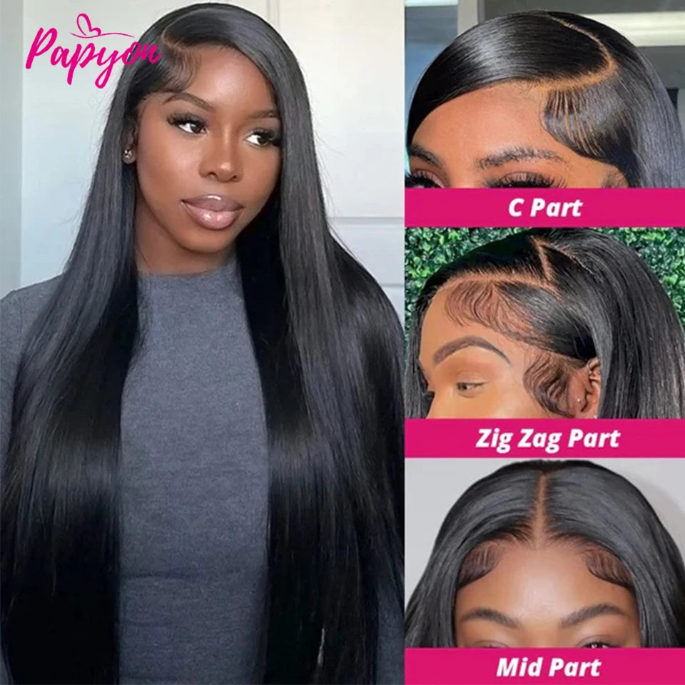 Straight Human Hair Bundles With Closure 6x6 Transparent Lace Closure Frontal Raw Human Hair Weave Bundles with Closure