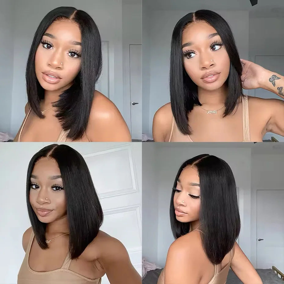 250% 10A Raw Vietnamese Transparent Lace Frontal Wig Human Hair 13x4 13x6 Bob Preplucked Bleached Knots Human Hair Wig for Women