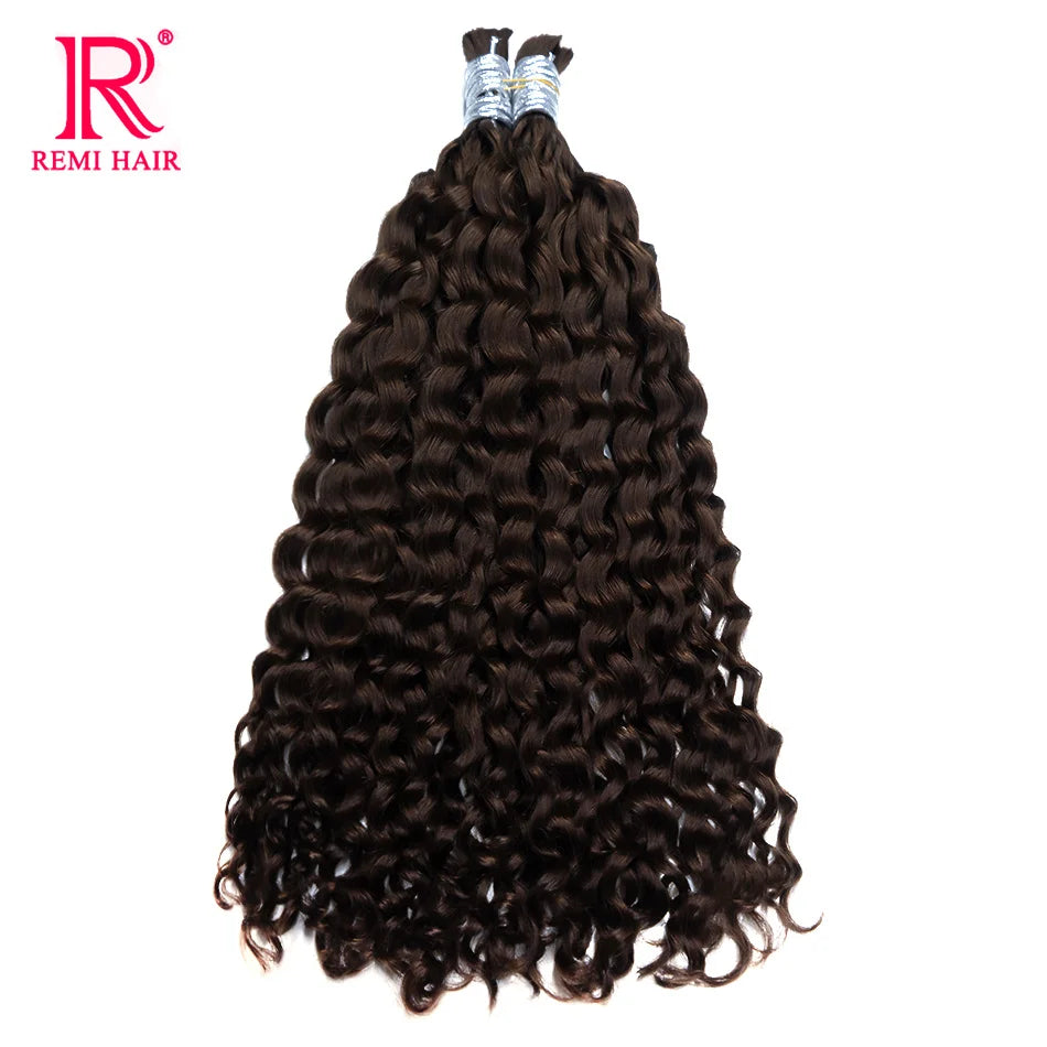 100% Human Hair Extensions for Braiding Natural Hair Weaving Loose Deep Beautiful Unprocessed Curly No Weft Vietnamese Hair Bulk