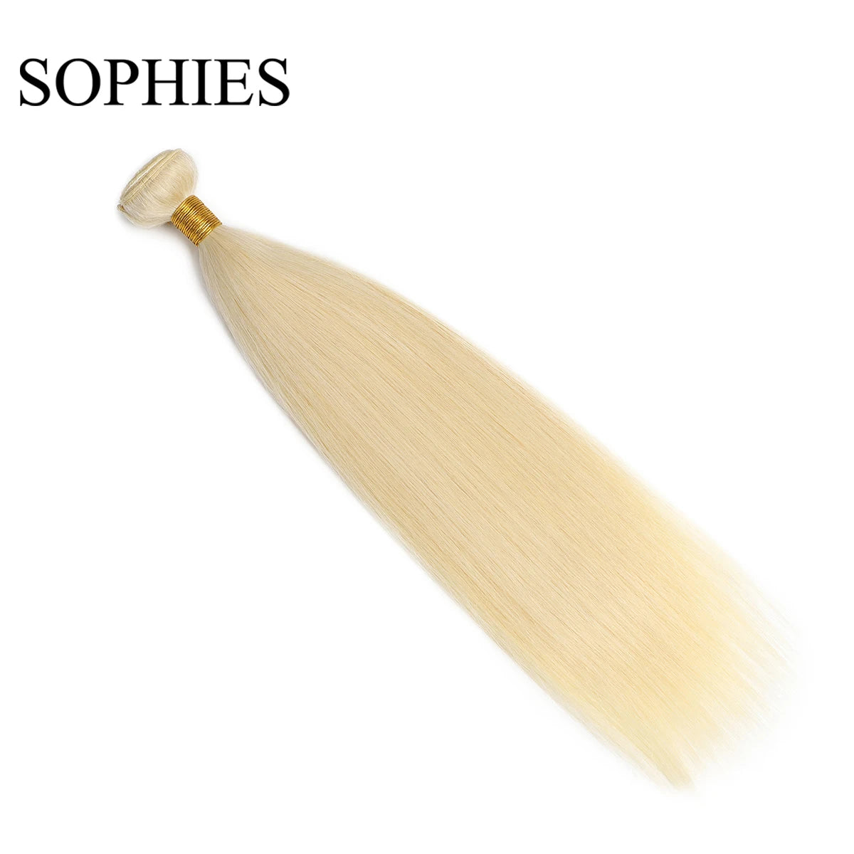 613 Blonde Straight Colored Human Hair Bundles Brazilian Hair Weave Bundles 100% Human Hair Bundles Remy Hair Extensions