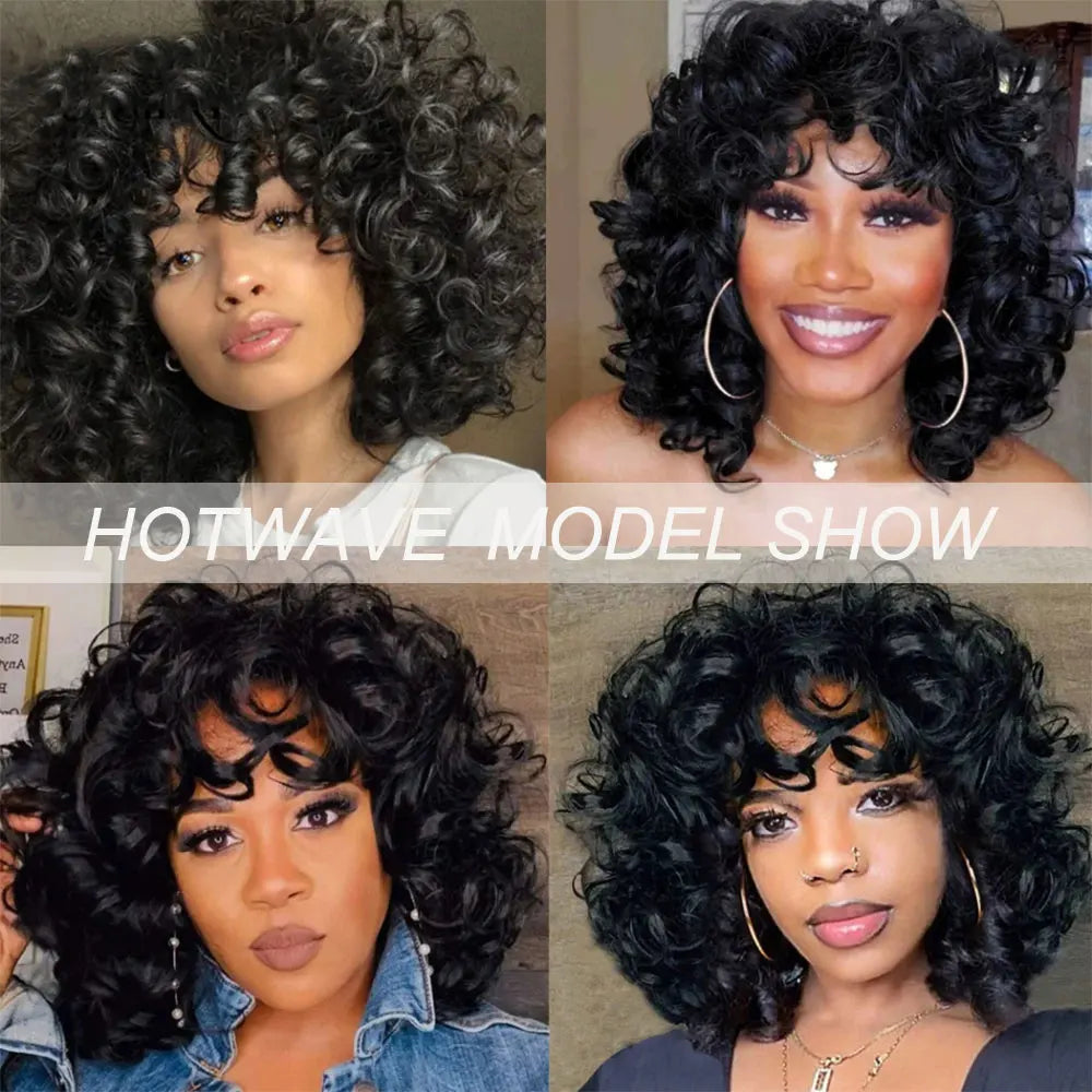 Brazilian Bouncy Curly Hair Extensions Human Hair Bundles 6inch Short Length Remy 100% Human Hair Bundles Short Curly for Women