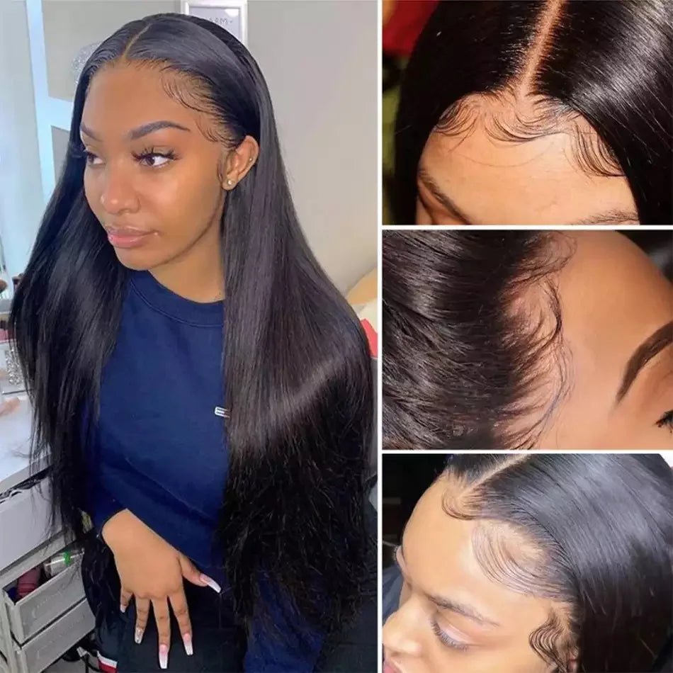 13x4 13x6 HD Lace Front Human Hair Wigs Tuneful Pre Plucked For Women Burmese Silky Bone Straight Remy Human Hair Frontal Wigs