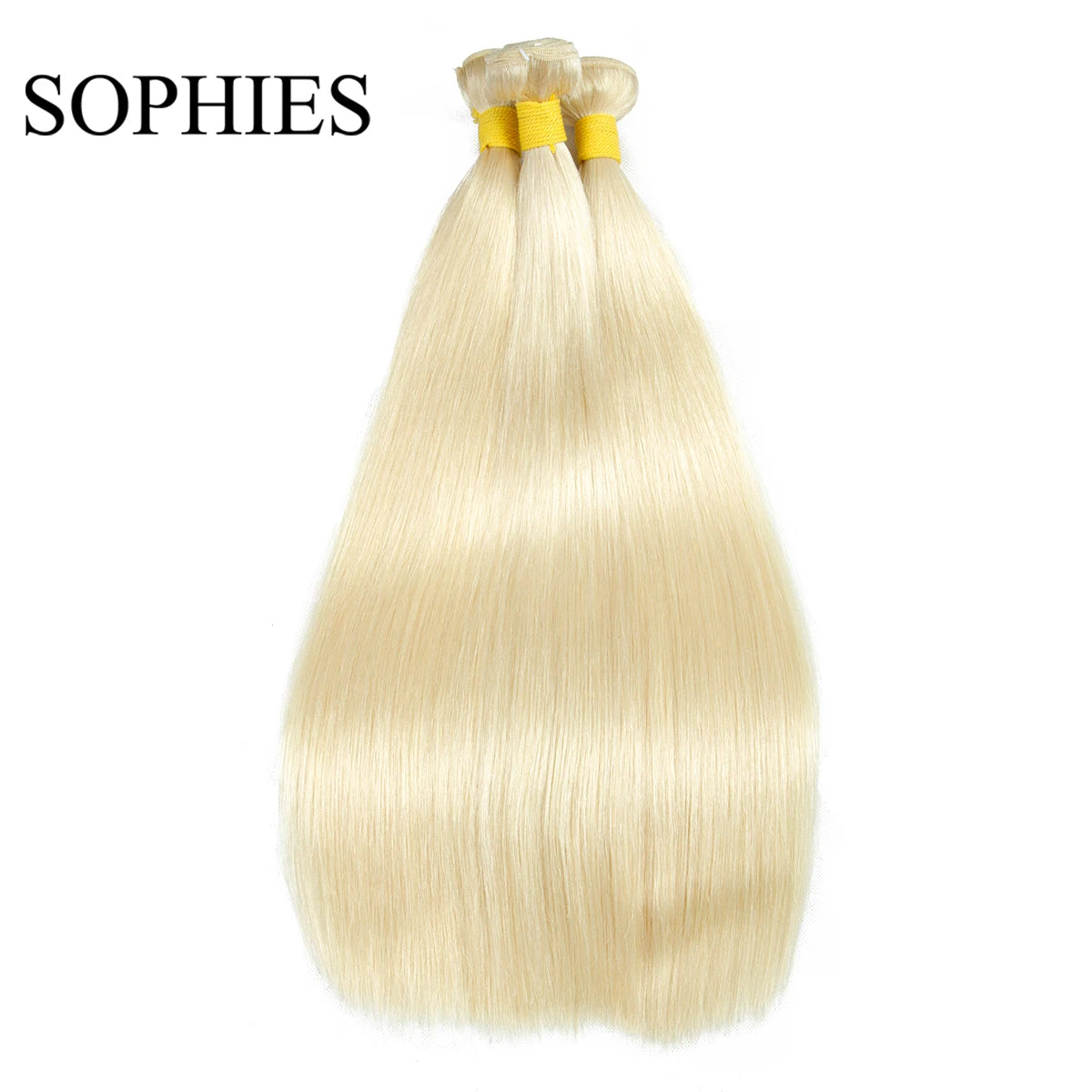 613 Blonde Straight Colored Human Hair Bundles Brazilian Hair Weave Bundles 100% Human Hair Bundles Remy Hair Extensions