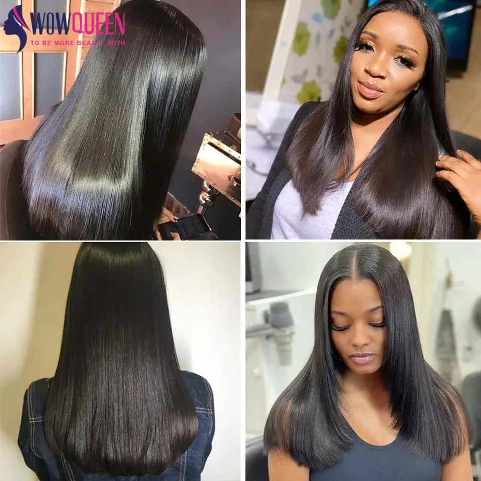 Straight Human Hair Bundles Double Drawn Thick Hair Extensions For Women Vietnamese Raw Hair Bundles Natural Black 1/2/3/4 PCS