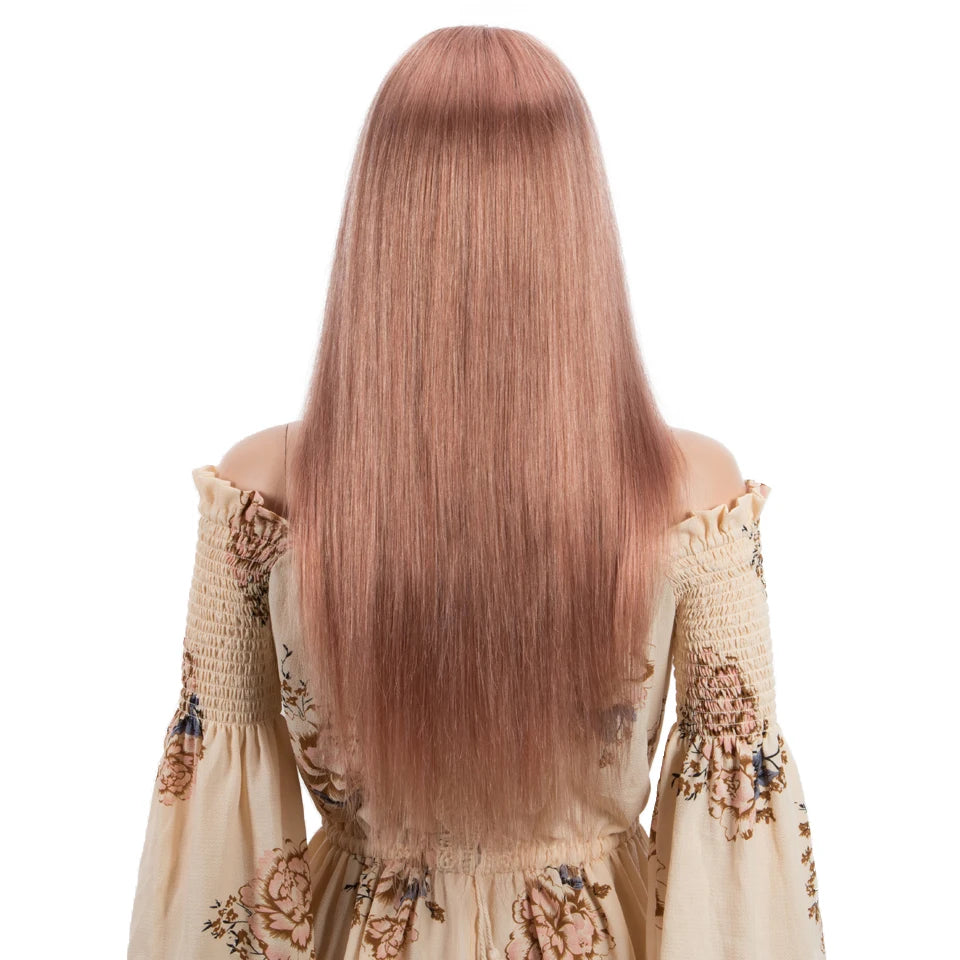 Sleek Human Hair Wigs Blonde Lace Front Wig For Women Straight Bob Wig Lace Closure Gold Brazilian Wigs Highlight Cosplay Wigs