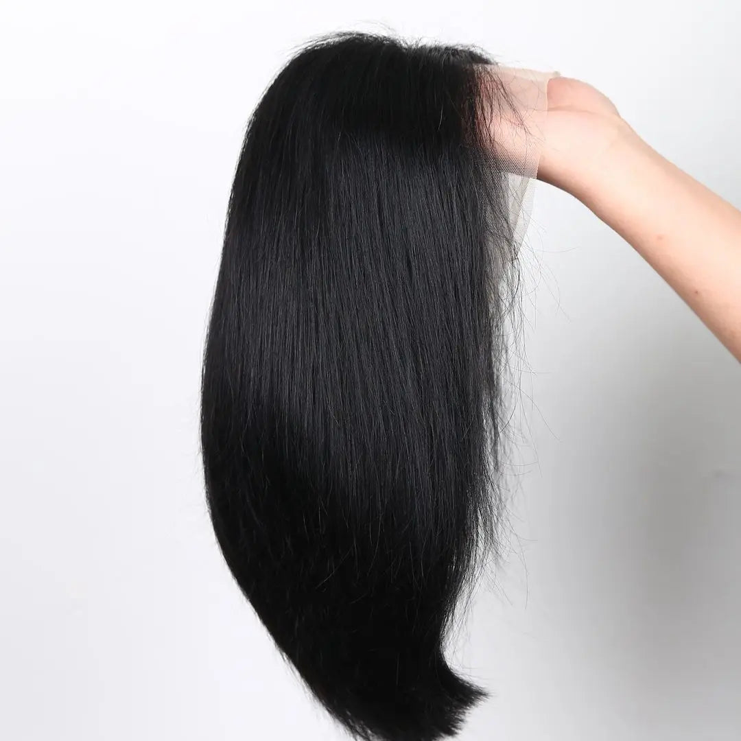 12inch 13X4 hd Transparent lace frontal Wigs Human Hair 220% density Bob Wigs 100% human hair for woman pre bleached Easy-go wig