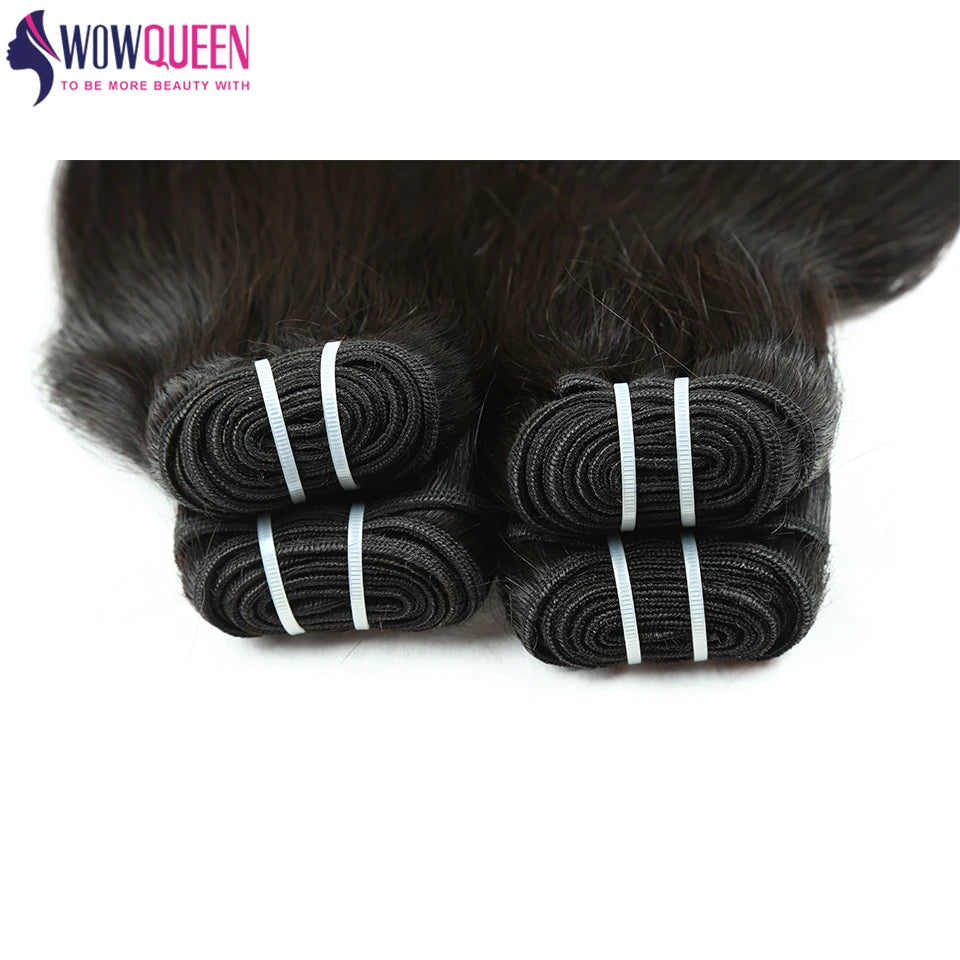 Straight Human Hair Bundles Double Drawn Thick Hair Extensions For Women Vietnamese Raw Hair Bundles Natural Black 1/2/3/4 PCS