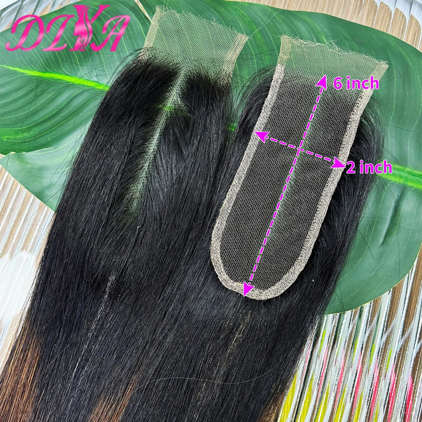 1BT4 Ombre Straight Bundles with 13x4 HD Lace Frontal 16A Double Drawn Vietnamese Hair Bundles with 2x6/5x5 Real HD Lace Closure