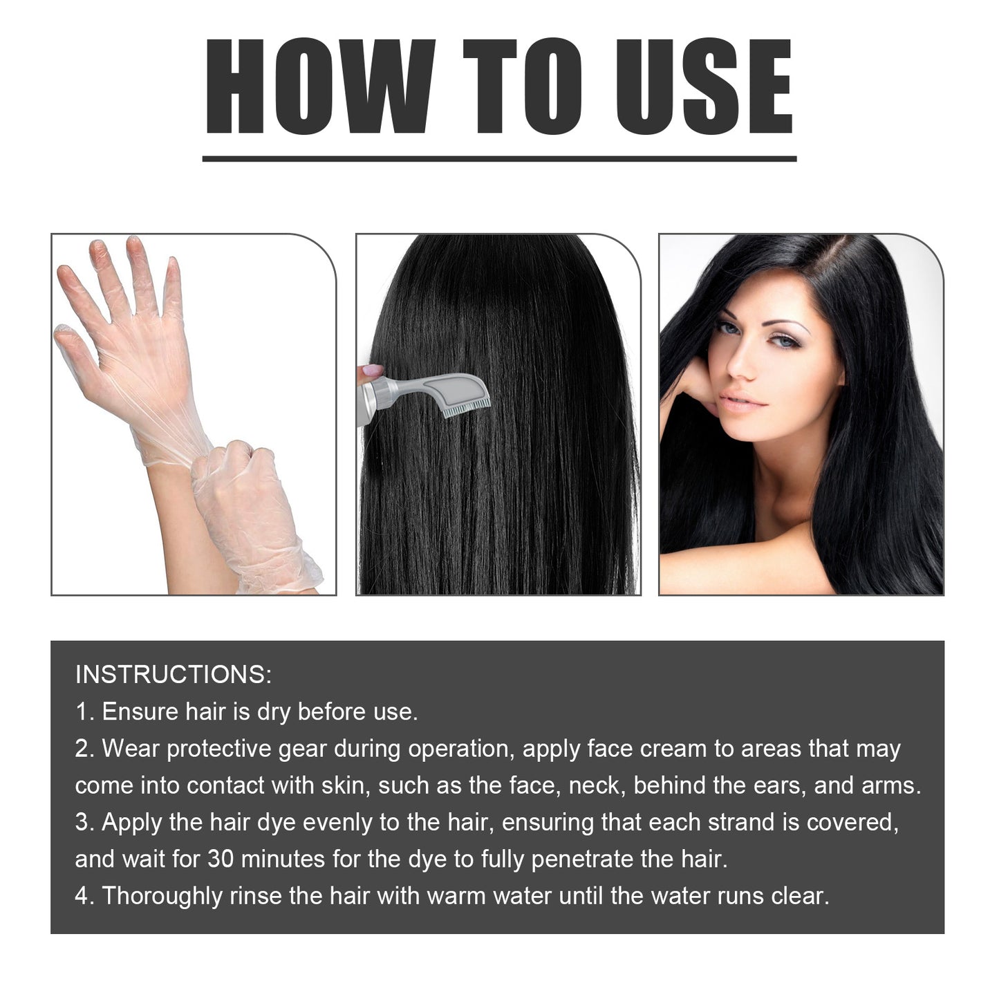 Natural Gentle Long-lasting Easy To Color Hair Cream