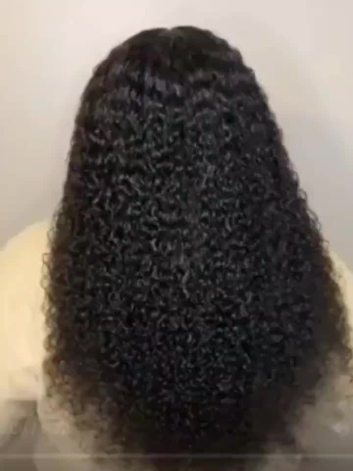 10A Curly Human Hair 3 Bundles Kinky Curly 100% Unprocessed Brazilian Curly Hair Bundles Soft Remy Hair Real Natural Color Human Hair Extensions for Women