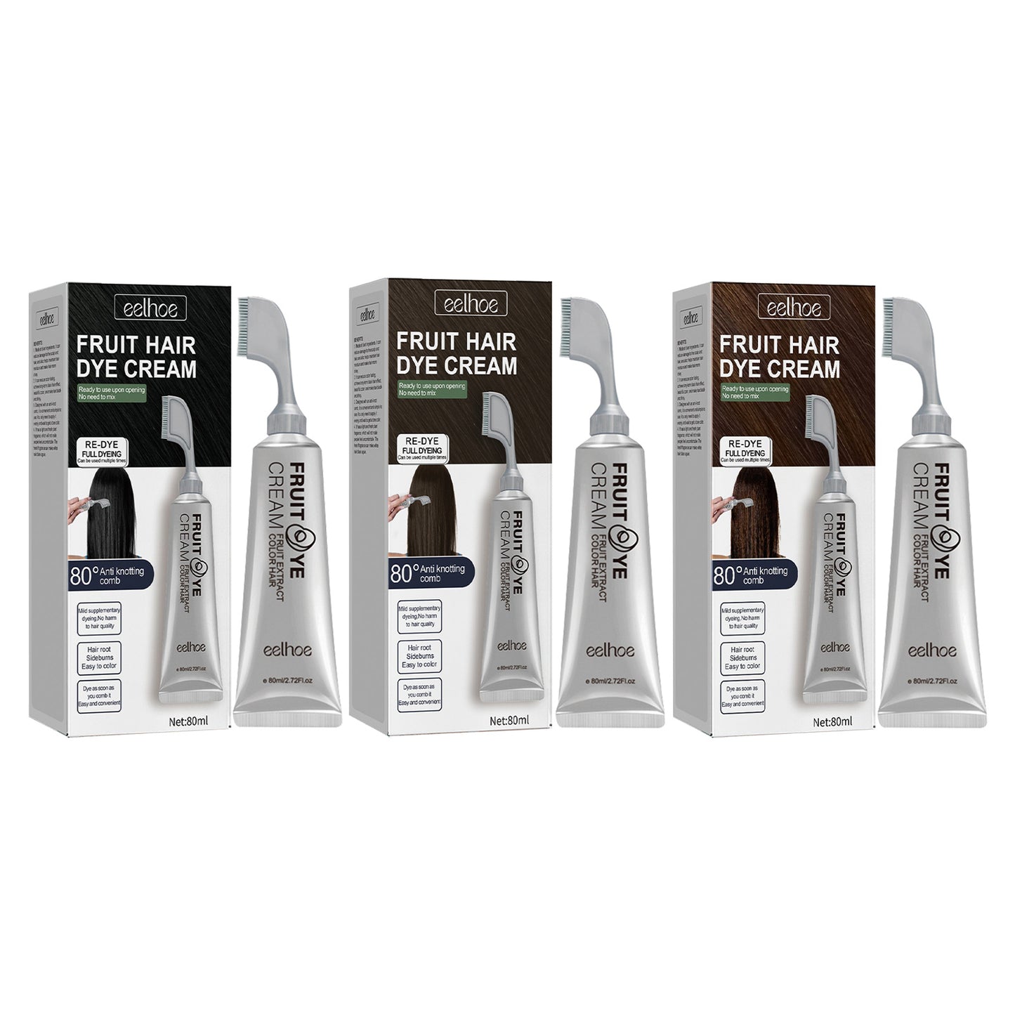 Natural Gentle Long-lasting Easy To Color Hair Cream