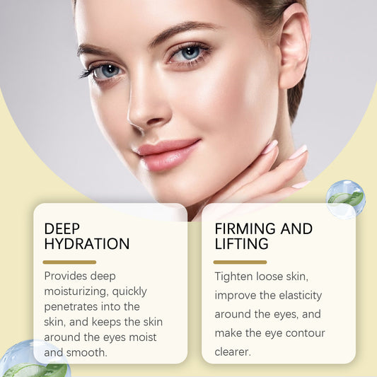 EELHOE Gold Firming Eye Mask Lightens Fine Lines, Dark Circles, Moisturizes And Moisturizes, And Firms The Skin Around The Eyes