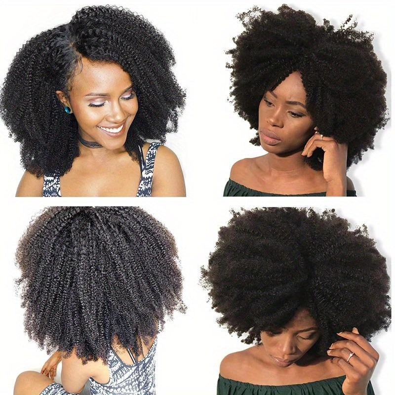 Brazilian Afro Kinky Curly Hair Weave 10A virgin 100% Natural Remy Human Hair Bundles Extension 3B 3C Hair Products