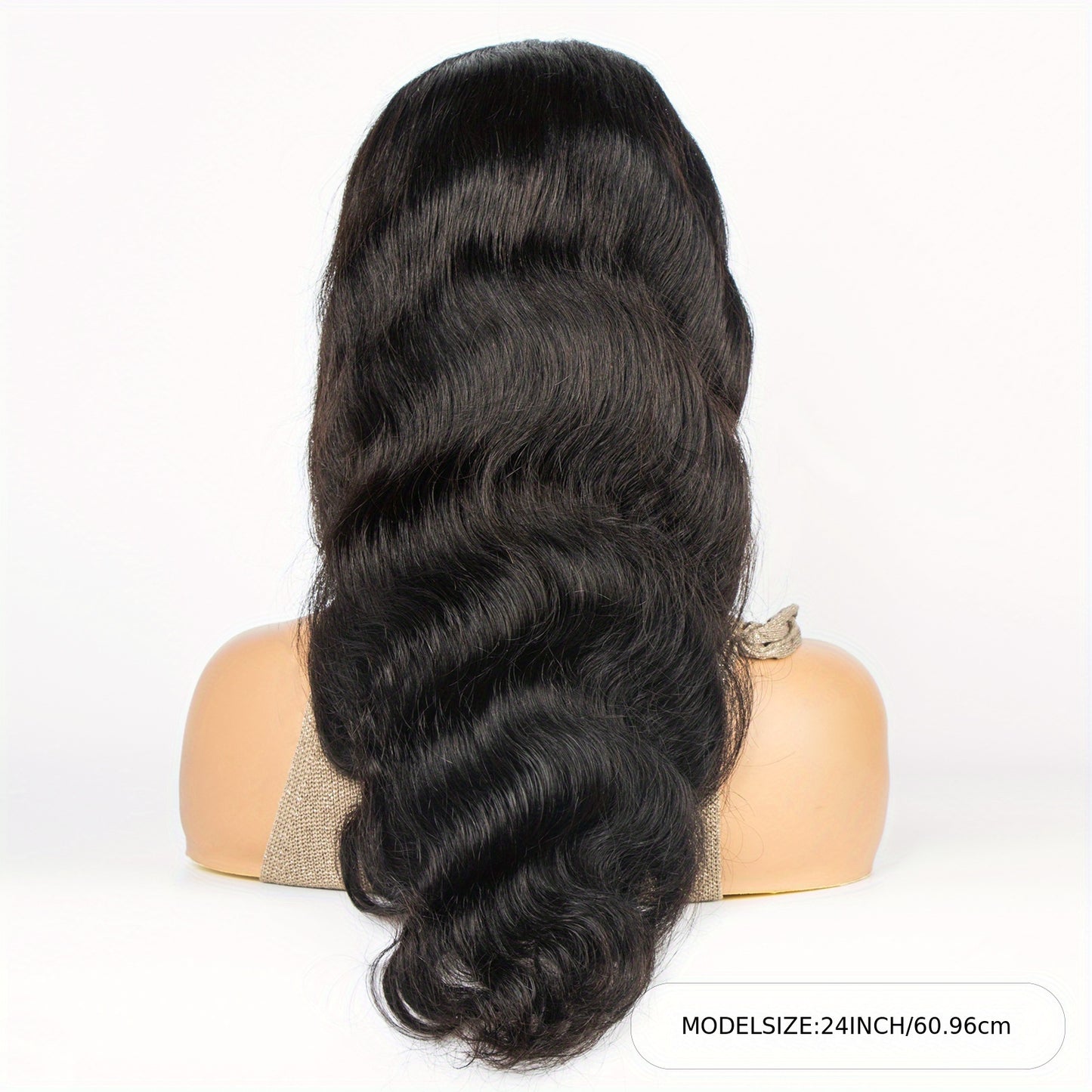 13x4 Body Wave HD Lace Front Wigs Human Hair Pre Plucked 200% Density Body Wave Lace Front Wigs Human Hair For Women With Baby Hair Natural Black