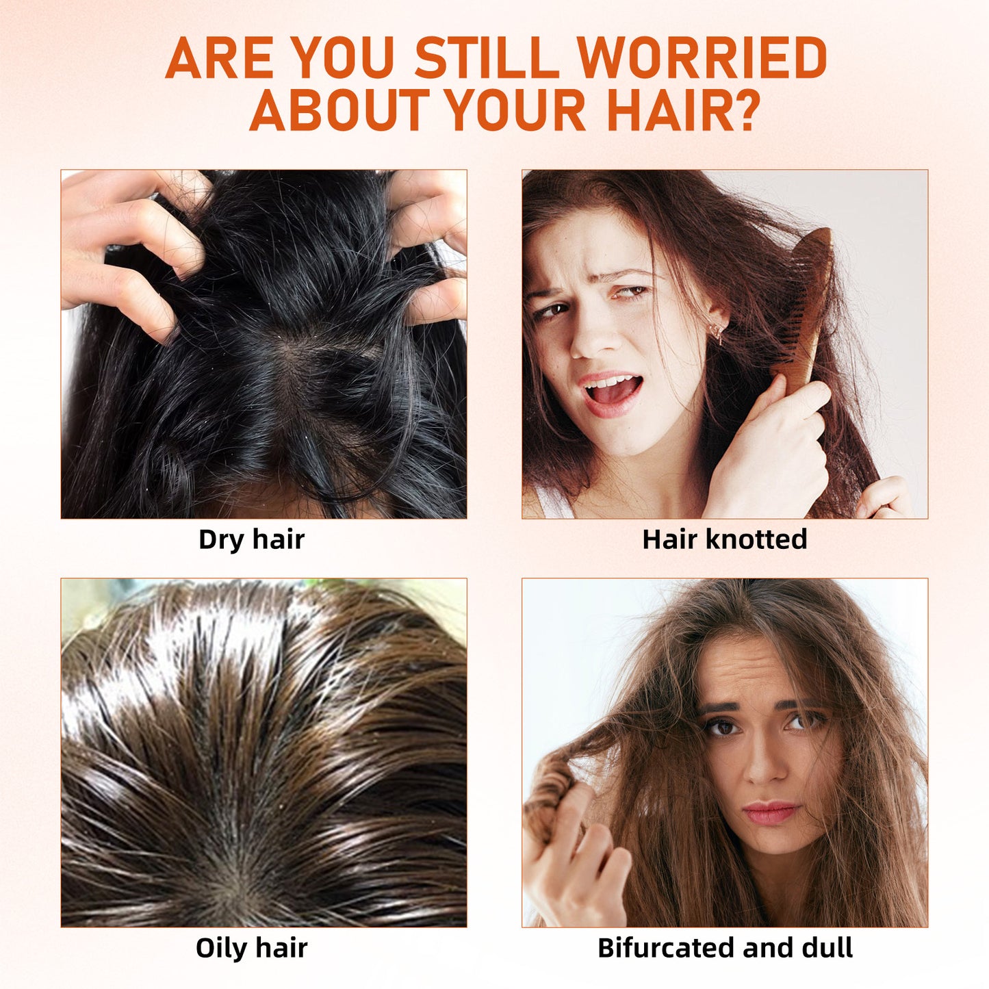 Repair Bifurcated Dry Hair And Frizzy Hair Damaged Moisturize Hair And Smooth Hair