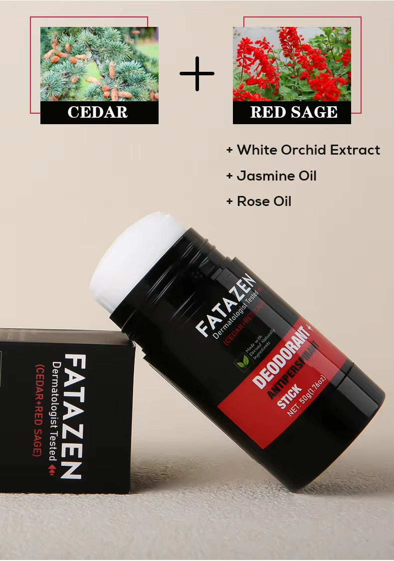 Herbal Deodorant Antiperspirant Stick Body Glide Natural Vegan Cedar Red Sage Fragrance Deodor Balm Deodorant Stick