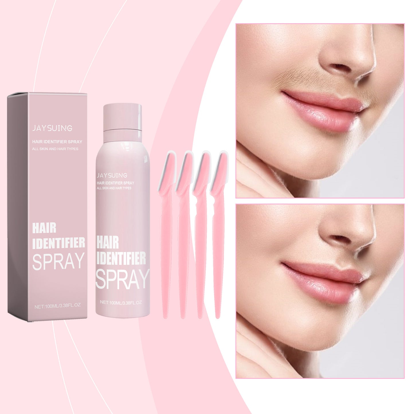 Facial Cleansing  Mild Hair Removal Spray